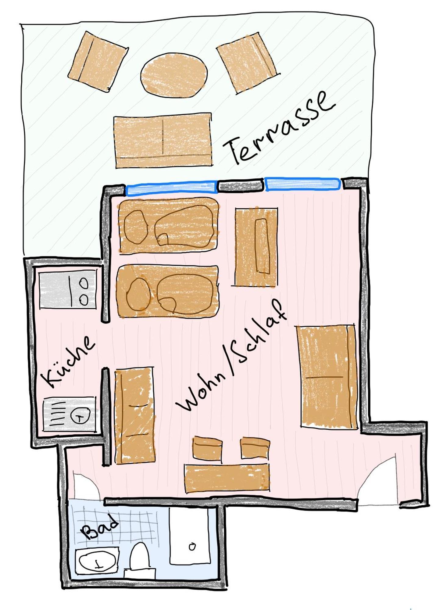 Apartment With Terrace And A Free Parking *